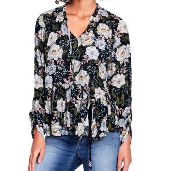 William Rast Tops - William Rast Matilda Womens Floral Top